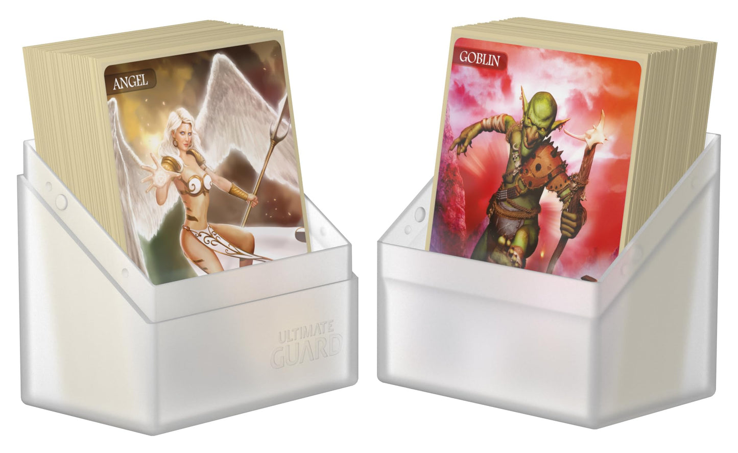 Ultimate Guard Boulder 60+ Classic, Deck Case for 60 Double-Sleeved TCG Cards, Frosted, Secure & Durable Storage for Trading Car