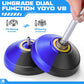 Professional Responsive Yoyo V8, Dual Purpose Yoyo For Kids Beginners, Metal Yoyo Replacement Unresponsive Yoyo Bearing For Adults And Advanced With 12 Yoyo Strings + Yoyo Case Bag(Black Blue)