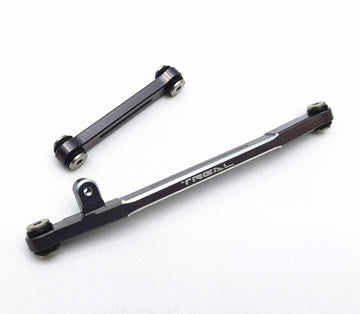Treal Aluminum 7075 Steering Links Set For Axial Scx24 1/24 Scale-V2 (Grey)