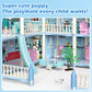 Deao Dollhouse For Girls - 3 Story 11 Rooms Diy Building Pretend Play House With Accessories Furnitures With Outdoor Space Open Sided Princess Castle Playset For Girls Kids