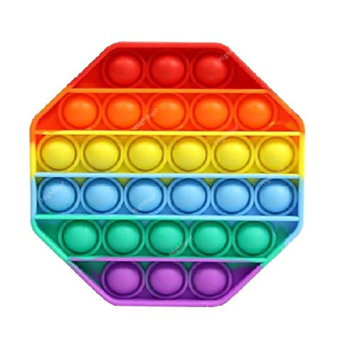 Fidget Sensory Toys, Stress Relief Silicone Pressure Relieving, Squeeze Novelty Gifts for Kids Children Adults (Hexagon Shapes)