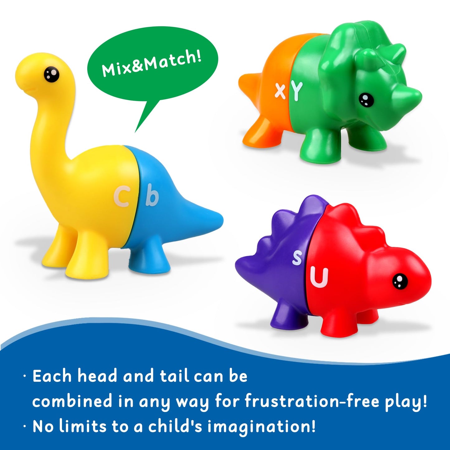 Anzimo Toddler Dinosaur Montessori Toys For 1 2 3 4 Year Old Boy Girl Birthday Gift - Kids Preschool Learning Activities Educati