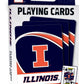 Masterpieces Family Games - Ncaa Illinois Fighting Illini Playing Cards - Officially Licensed Playing Card Deck For Adults, Kids