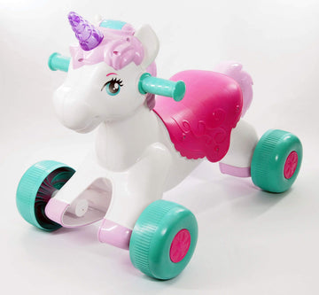 Kiddieland Light N Sounds Magical Ride-On Unicorn 22Inchesx13.50Inchesx18Inches