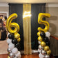 40 Inch Gold 50 Balloon Number, 50Th Birthday Decorations, 50 Birthday Anniversary Decorations, Large Foil Mylar Balloons For Pa