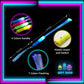 BouQuw 25 Pack Glow Sticks Mardi Gras Party Supplies ,Glow in the Dark Party Supplies,3 Models Flashing Sticks, Fiber Optic Wand