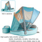 Big Buoyancy And Comfort Mambobaby Float With Canopy And Tail New Upgraded Non-Inflatable Baby Pool Float Mambo Float Swim Trainer Solid Infant Swim Float Adjustable Pearl Foam Baby Swim Ring