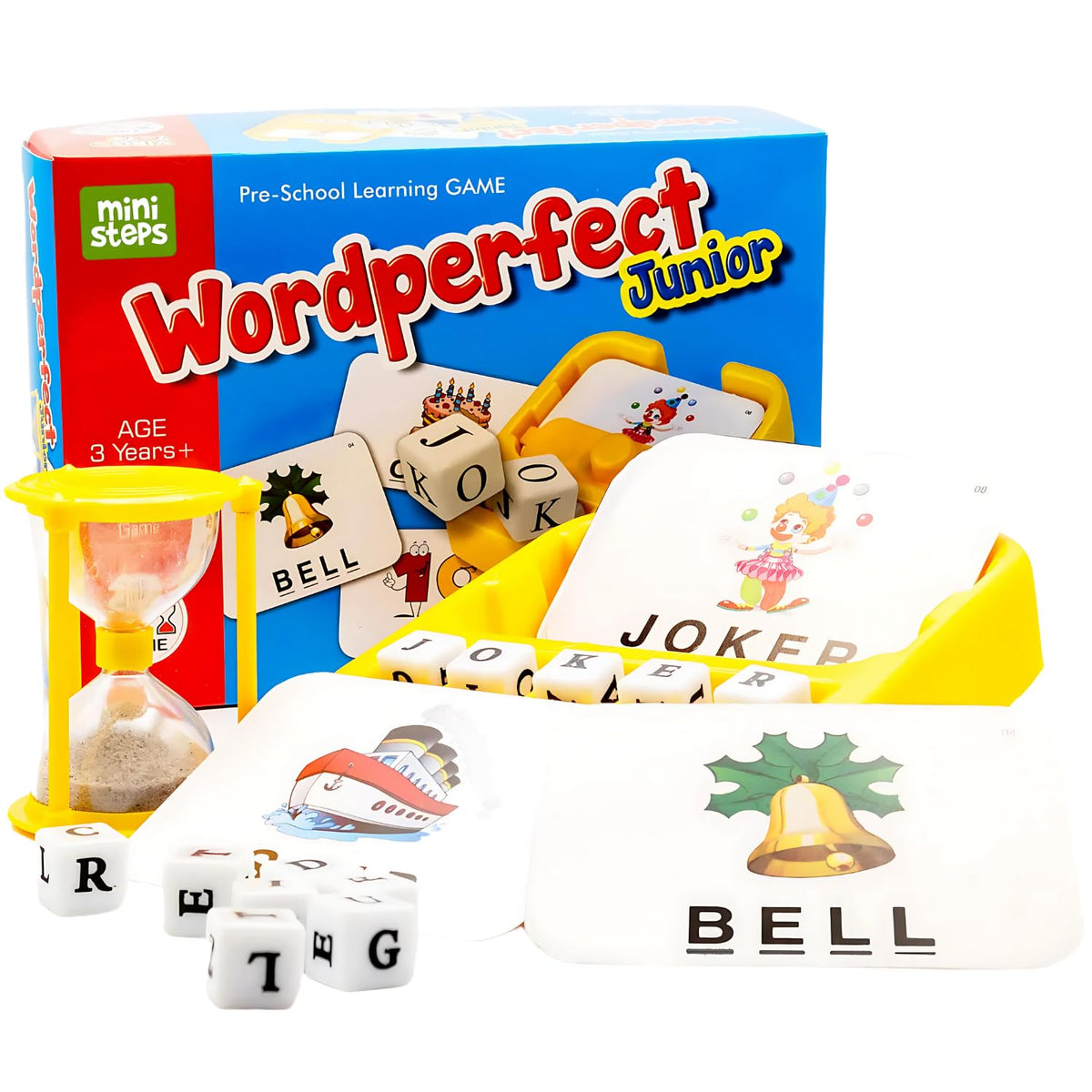 Mini Steps Spelling Flash Cards Game For Kids  2In1 Educational Matching Letter Game For Boys & Girls (Ages 38)