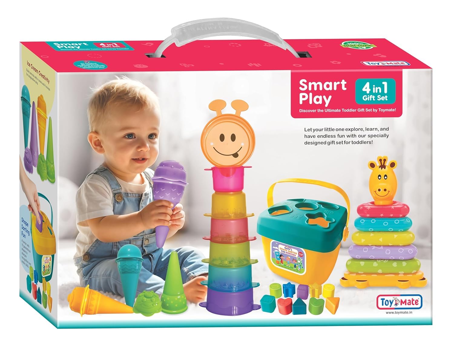 Toyterra Smart Play 4In1 Baby & Toddler Gift Set | Early Learning Toys For Boys & Girls (1236 Months)