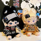 Niannyyhouse 20Cm Plush Doll Clothes Loose Hip-Hop Suit Headwear Hoodie Pants Backpack Glasses Shoes 8In Doll Accessories (Black, 20Cm)