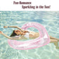 Moko Inflatable Pool Floats For Adults, Clearance Bachelorette Party Decorations Heart Shaped Swim Ring Summer Swimming Tube Water Fun Beach Wedding Pool Toys Swimming Circle - Glitter Pink