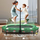 Ancheer 56'' Double Kids Trampoline With Adjustable Handlebar, 220Lbs Capacity - Indoor/Outdoor Foldable Jumper For 2+ Users (As