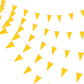 Consummate 100 Feet Yellow Pennant Banners Flags String Hanging Triangle Bunting Flags For Grand Opening,Kids Birthday,Party Dec