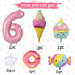 Donut 6Th Birthday Decorations,Sweet 6Th Birthday Party Decorations For 6Th Birthday Donuts Foil Balloons Sweet 6Th Donut Birthday Party Decorations Party Supplies Backdrops For Girls