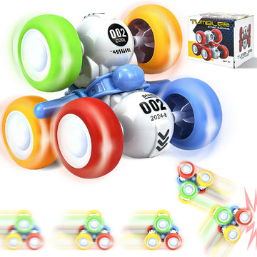 Cddzsw 6 Wheels Pull Back Cars Toys For Toddler Age 3-6,360 Rotating Stunt Car Toys 3-6 Year Old Kids,Friction Powered Car Toys,