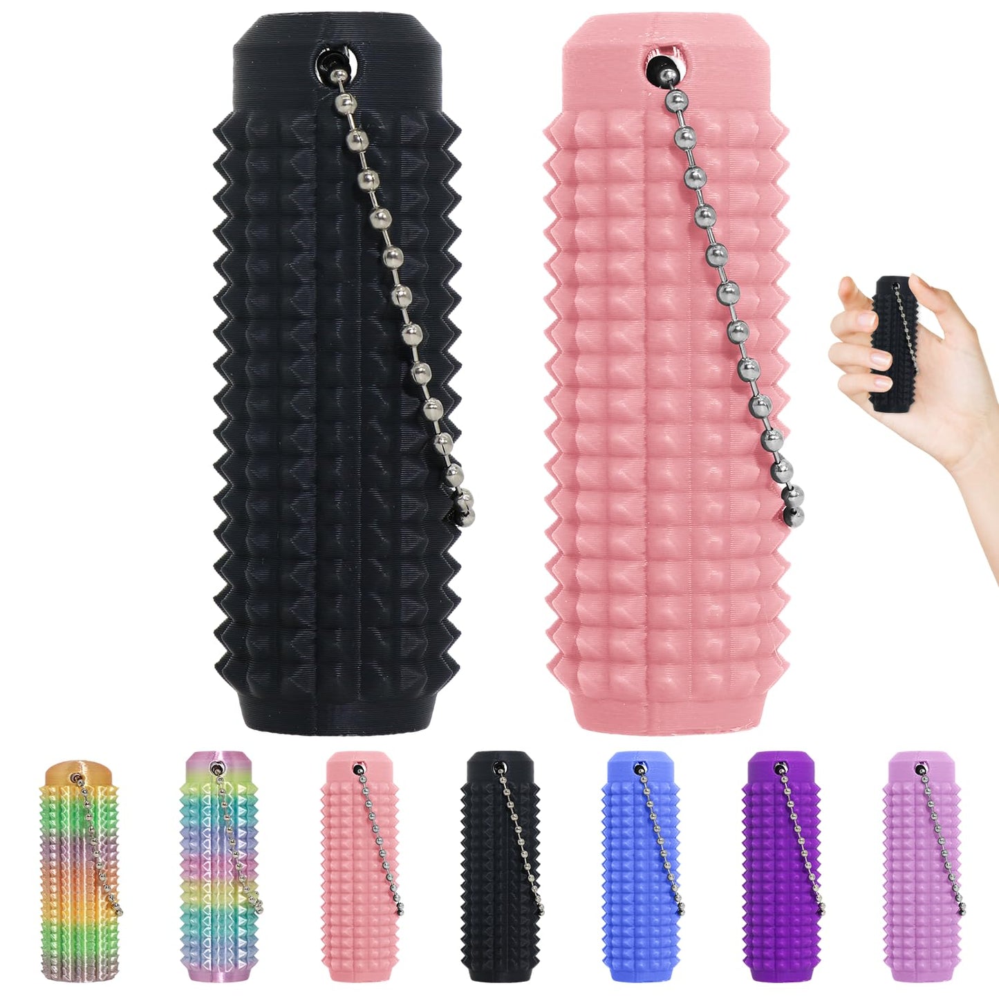 Little Ouchies Fidget Toys,Pain Stim Fidget Toy Reduce Stress for Adults,Anxiety Relief Pain Stim,Spiky Fidget Keychain for Anxi