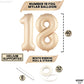 Katchon, Coffee Brown 18 Number Balloon - 40 Inch, | Brown 18 Balloon Numbers For Coffee Birthday Decorations, 18Th Birthday Decorations For Girls | Safari Theme Party, Brown Birthday Decorations