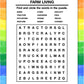 ZOCO - Word Search for Kids - Mini Activity Pads (50 Bulk Pack Without Crayons) - Party Favors, Goodie Bag Stuffers, Activities