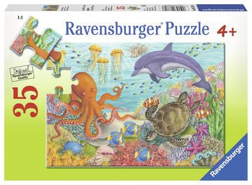 Ravensburger Ocean Friends 35 Piece Jigsaw Puzzle For Kids - Every Piece Is Unique, Pieces Fit Together Perfectly