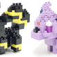 Nanoblocks - 2 Set Bundle - Espeon And Umbreon (Eifie And Blacky In Japan) - Adjustable Pokemon Characters (Japan Import)