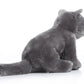 TAMMYFLYFLY Lifelike British Shorthair Cat Plush Stuffed Animal Toy British Shorthair Cat Animal Model 32cm