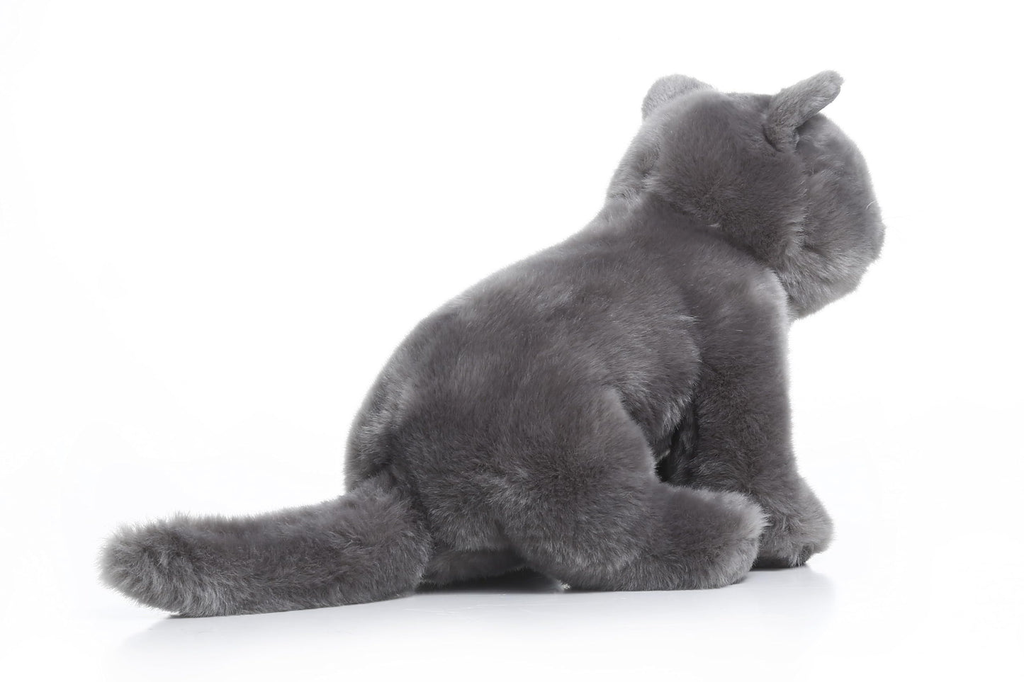 TAMMYFLYFLY Lifelike British Shorthair Cat Plush Stuffed Animal Toy British Shorthair Cat Animal Model 32cm