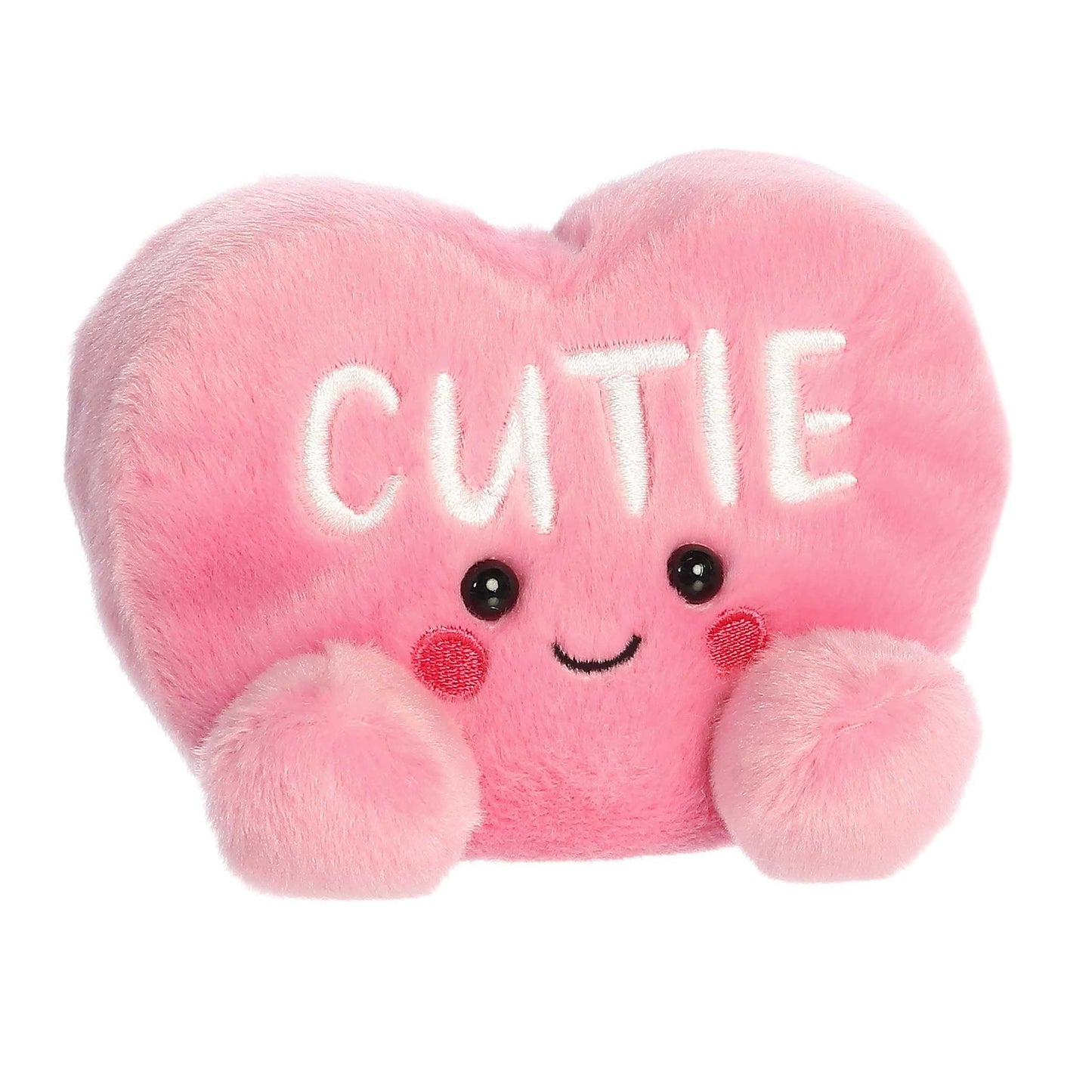 Aurora Adorable Palm Pals Cutie Candy Heart Stuffed Animal - Pocket-Sized Play - Collectable Fun - Pink 5 Inches