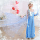Zaisuifun Princess Elsa Dress For Girls Kids Sequin Costume Halloween Birthday Party Dress Up With Accessories, 5-6 Years(Tag 13