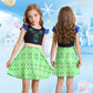 Sukyfecde Girls Princess Dresses Toddler Kids Costume Birthday Party Dress Halloween Cosplay Outfits Size 7-8 Light Green