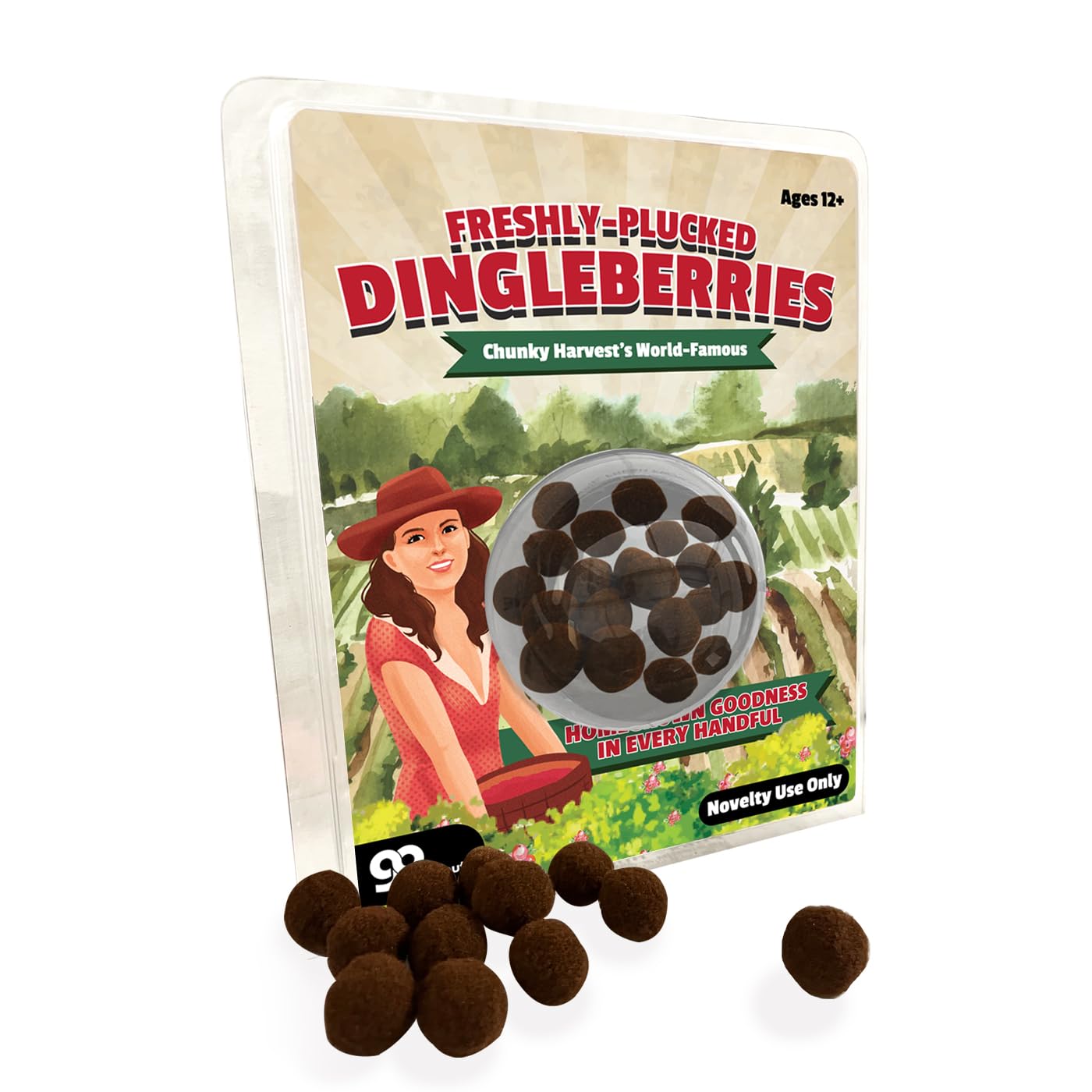 Fresh Fuzzy Dingleberries Vintage Gag Gift - Fun Stocking Stuffers For Teens Adults Brown Dingleberry Funny Poop Gifts Unisex Se