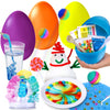 Unglinga 4 Jumbo Easter Basket Stuffer Surprise Eggs, 6 Science Experiments For Kids, Easter Toys Gift Idea For Boys And Girls Party Favor Educational Stem Activities Kit