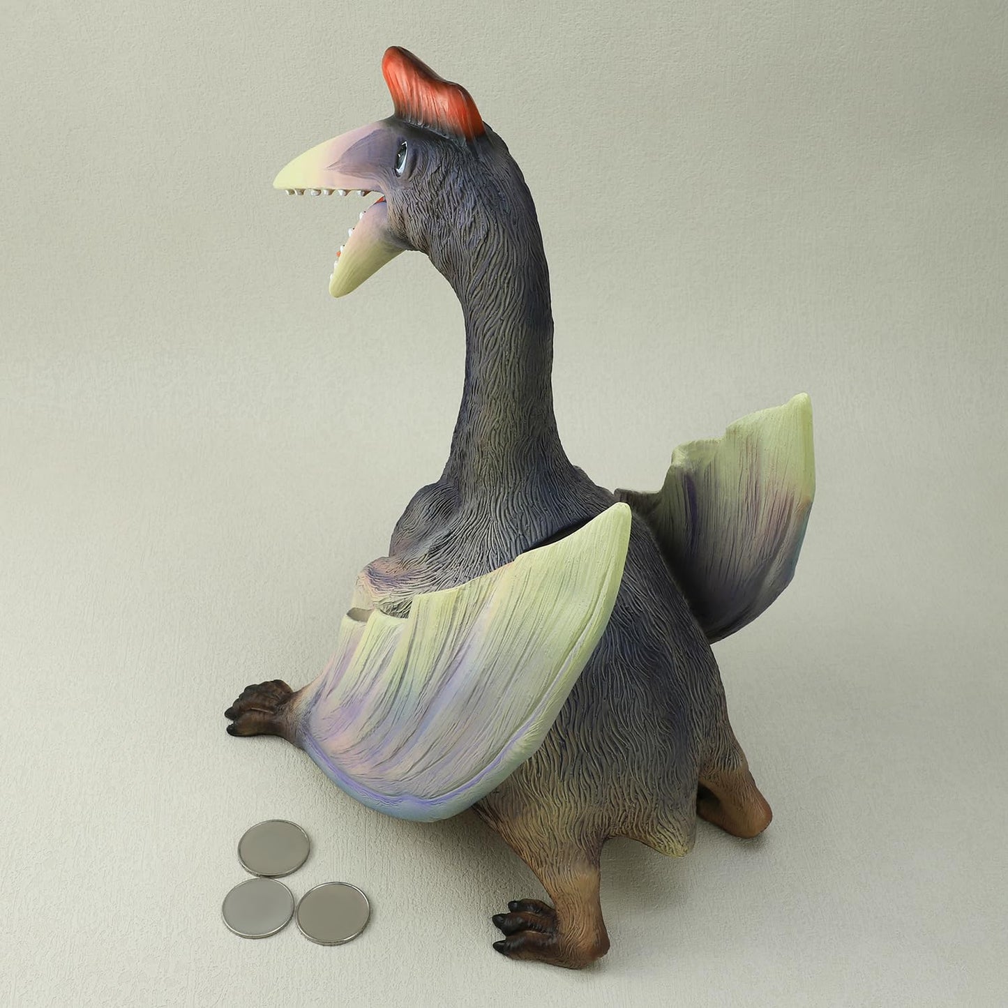 Massjoy Resin Ornament Pterosaur Piggy Bank, Boy Birthday Present.