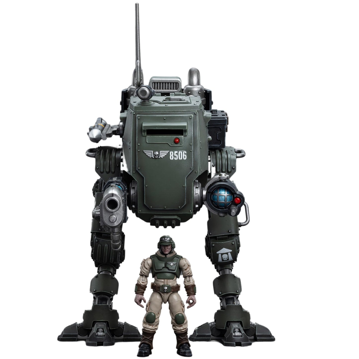JOYTOY Warhammer 40K Action Figure Astra Militarum Cadian Armoured Sentinel Collection Anime Model 1/18 for Unisex  mature-themed  Christmas  Birthday Gift