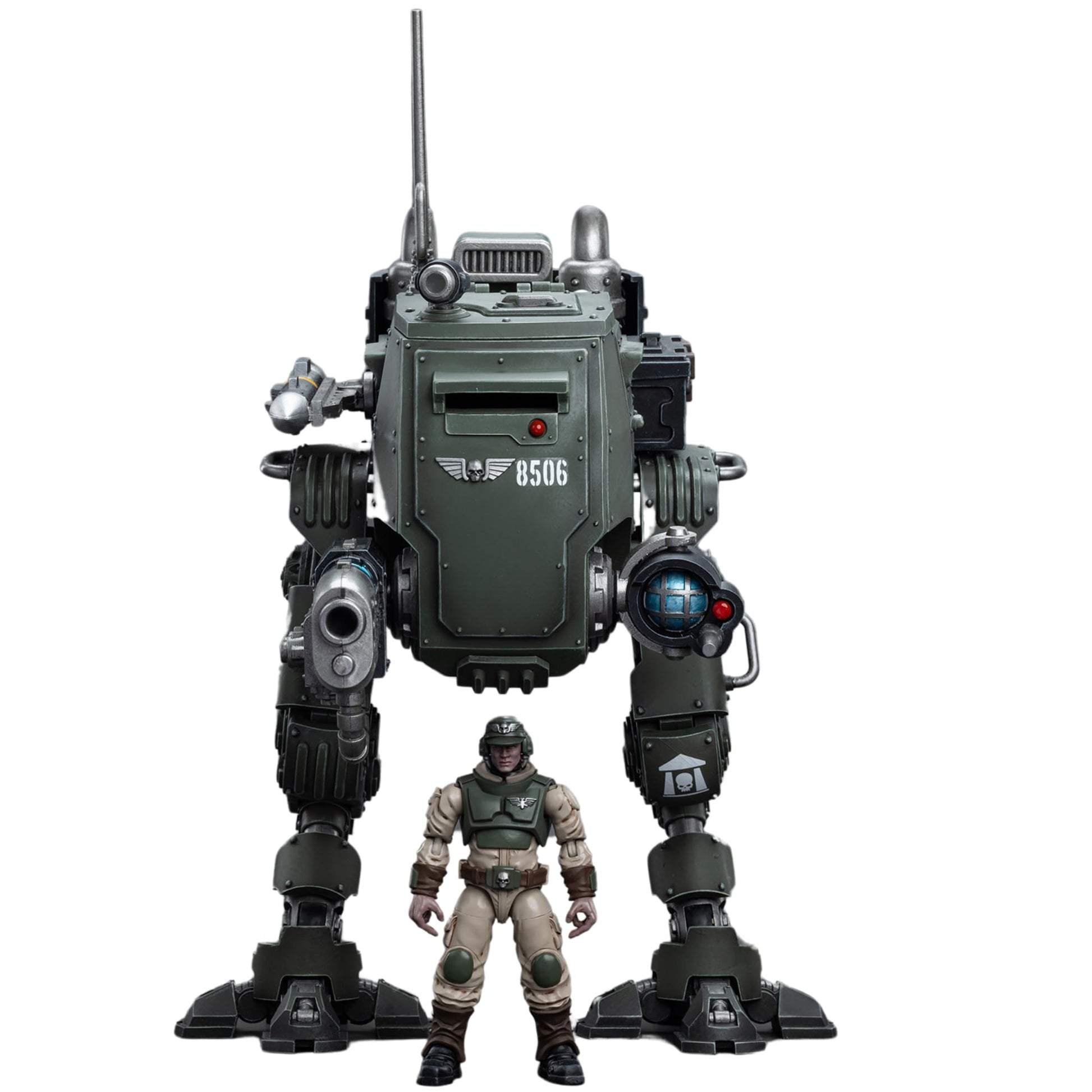 JOYTOY Warhammer 40K Action Figure Astra Militarum Cadian Armoured Sentinel Collection Anime Model 1/18 for Unisex  mature-themed  Christmas  Birthday Gift