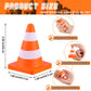 Libima 60 Pcs 2.36'' Traffic Cone Stress Balls Bulk Construction Party Favor Construction Toy Squeeze Cones Funny Stress Relief Toy Gift for Kids Teens mature-themed Improving Strength Release Pressure
