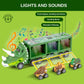 Toyvelt Dinosaur Toys For Kids 3-5 Dinosaur Truck Carrier Comes With 3 Dino Cars 12 Dinosaurs - Perfect Toy Gift For 3 4 5 6 7 Y