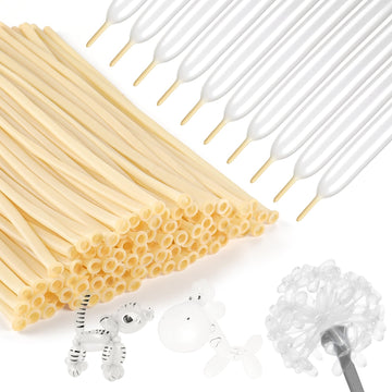 100Pcs 260 Balloons Clear Long Balloons For Balloon Garland Thickening Skinny Latex Twisting Animals Modeling Christmas Birthday