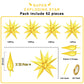 Funtoob Gold Balloons Star Balloons Metallic Star Foil Balloons Gold Star Cone Balloons Starburst Balloon Spike Balloons For Bir