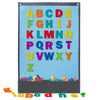 CHEFAN Felt Board with 104 Felt Letters for Toddlers Large Flannel Board for Wall, Felt Alphabet Learning Board with 2 Storage P