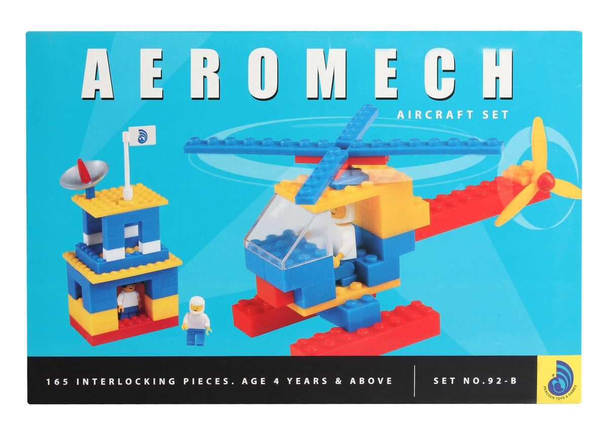 Olympia Toys And Games Aeromech Creative Imaginative Interlocking Constructive Building Blocks Aircraft Game & Toy Set For Kids 