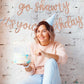 Beishida Rose Gold Go Shawty It'S Your Birthday Banner - No Diy - Hip Hop Theme Glitter Happy Birthday Banner - Pre-Strung - Ros