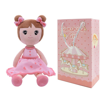 Conzy Stuffed Baby Doll Gifts For Girl 44Cm Super Soft Buddy Cuddly Baby Girl Plush Toy Gifts Wtih Gift Bag 17.3 Inches In Stand