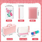 Soulchen 1.2 Inch Acrylic American Mahjong Set 168 Blossom Numbered Tiles  Tiles Bag and Portable Travel Case Classic Complete Mahjong Set for mature-themed Collection Gift(Pink)