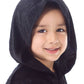 Little Adventures Deluxe Hooded Black Velvet Cloak Cape (Small Age 1-5) - Machine Washable Child Pretend Play And Party Dress-Up