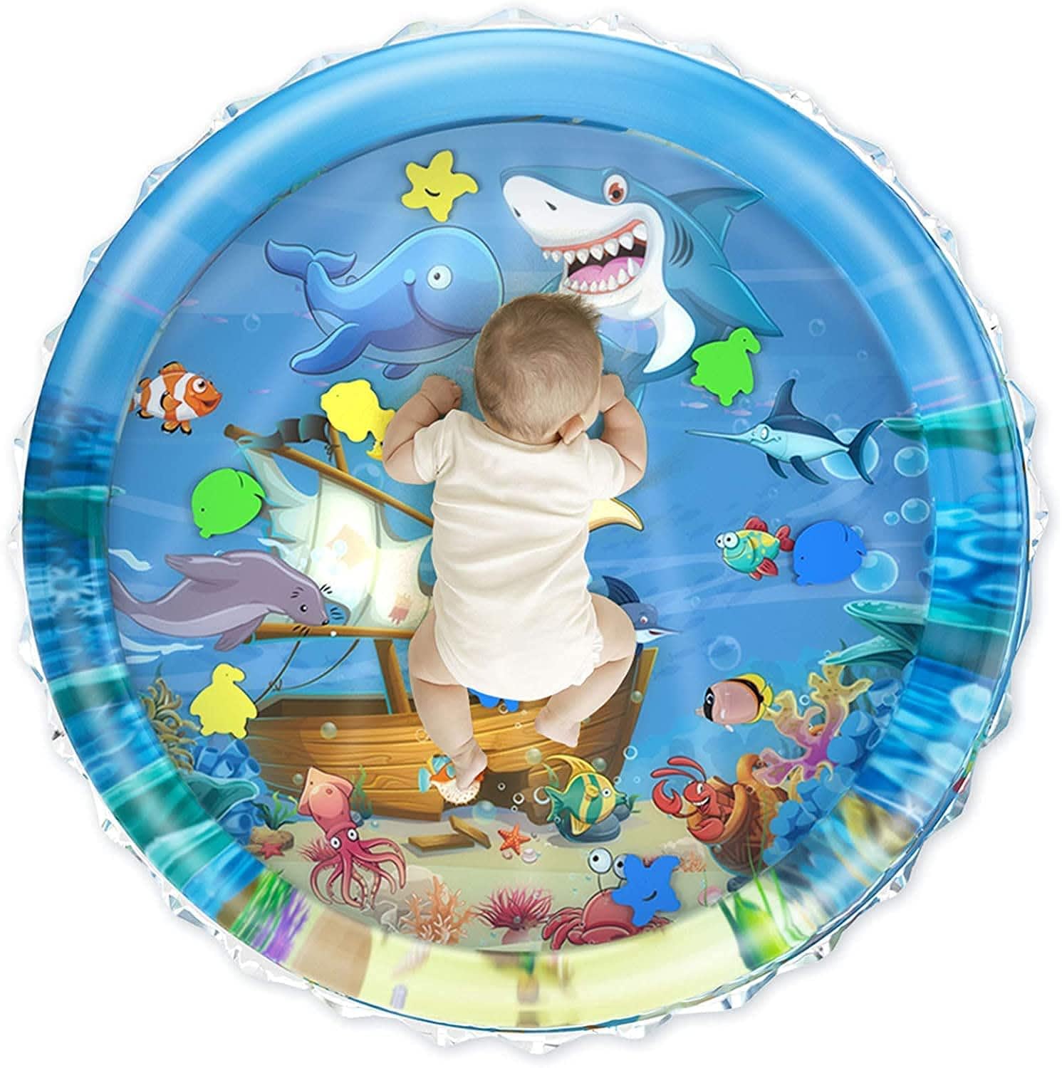 Baby Tummy Time Mat With Water Fill Design | Water Mat For Babies To Play | Sensory Activity Toy For 6 Month Baby | Gift Fo Boy 