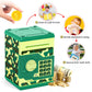 Atm Piggy Bank For Boys Girls, Vcertcpl Mini Atm Coin Bank Money Saving Box With Password, Kids Safe Money Jar For Adults With Auto Grab Bill Slot, Great Gift Toy Bank For Kids(Camouflage Green)