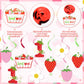 Strawberry Swirls 1st Birthday Decor - Hanging Streamers for Sweet Ones Berry Themed Party Supplies