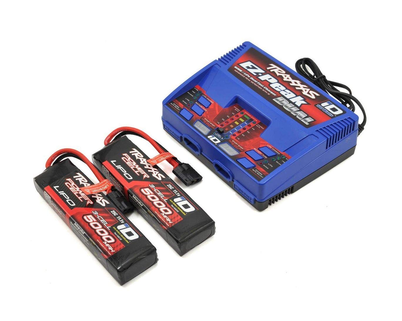TR2990 TRA2990 TTraxxass EZ-Peak 3S''Completer Pack'' Dual Multi-Chemistry Battery Charger w/Two Power Celll Batteries (5000mAh)