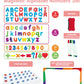 Hellocube Classroom Magnetic Alphabet Letters - Abc 237 Pcs Letters Numbers & Pattern With Side Magnetic Board Foam For Kids Spelling | Learning