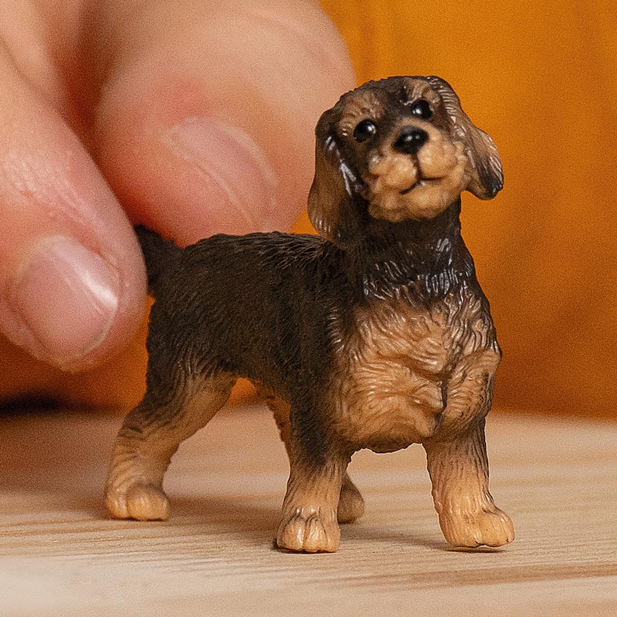 Schleich Farm World New 2024 Farm Animal Toy Wire Haired Dachshund Dog Toy Figurine
